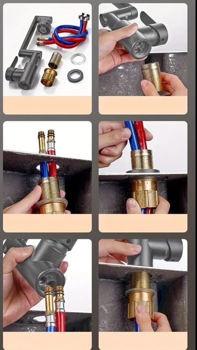 Baterie robinet  baie/bucătărie pivotantă