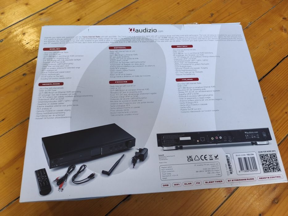 Dab+/Fm RadioTuner ,wfi,Bluetooth,ceas cu alarma și temporizator
