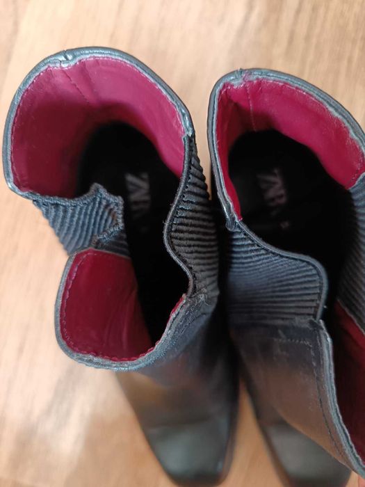 боти ZARA естествена кожа