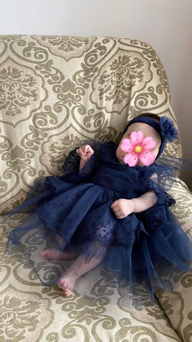 Платье для девочки с повязкой