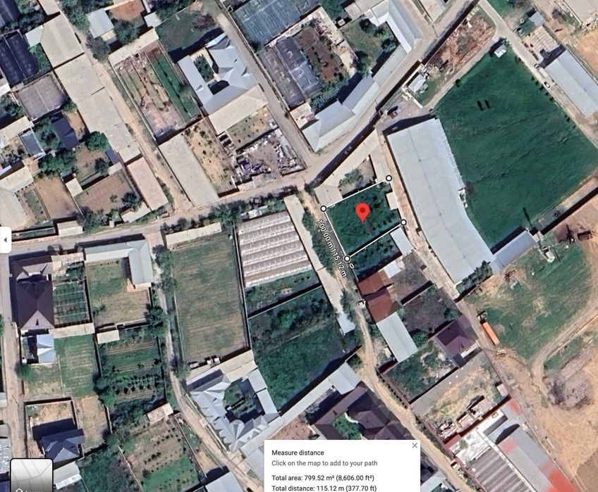 Юнусободда 8 сотих (4+4) ер сотилади (Газ, сув, свет, кадастр бор)