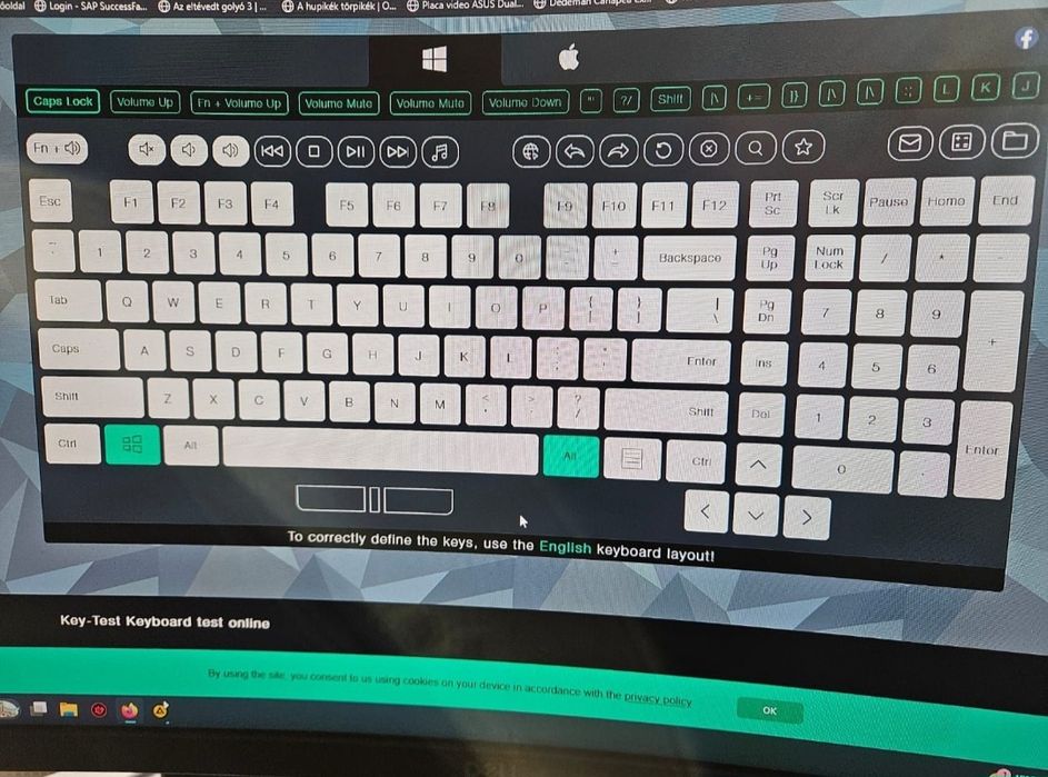 Tastatura Cherry alb stare buna