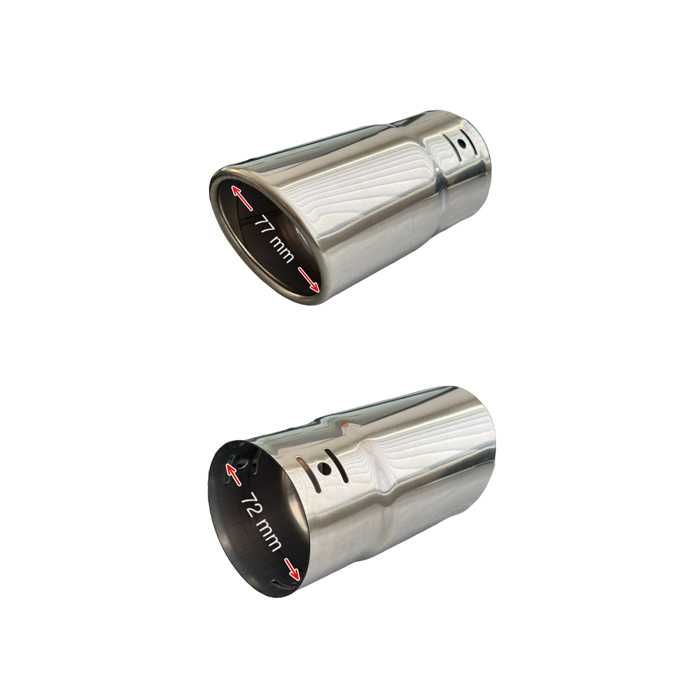 Накрайник ауспух A6 входа-72мм изхода-77мм