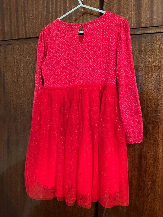 Червена рокля от тюл за момичета