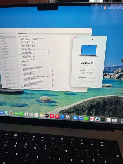 MacBook Pro 16″ M1 Max | 64 GB RAM | 1 TB SSD