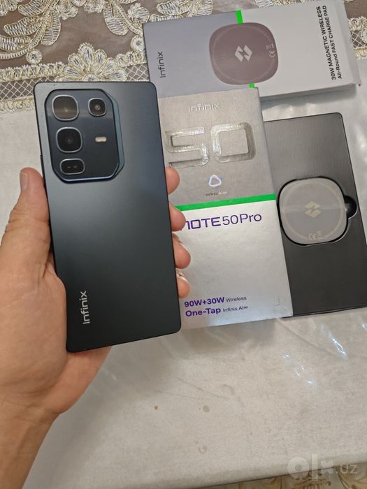 Infinix Note 50 Pro 24/256GB Black Igravoy 2025 karobka Holati Ideal