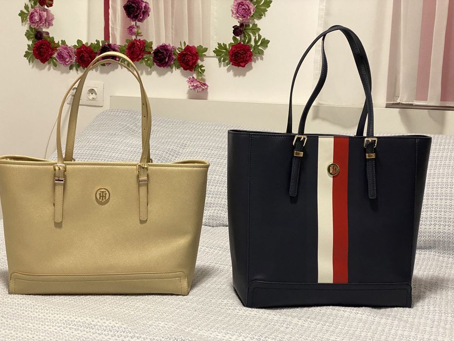 Tommy Hilfiger оригинална бизнес чанта златиста