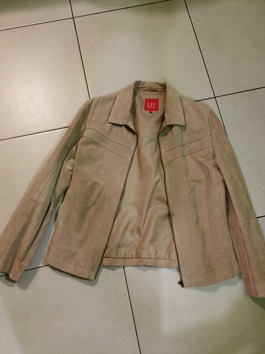 Мъжко яке от естествен набук, намалена цена.