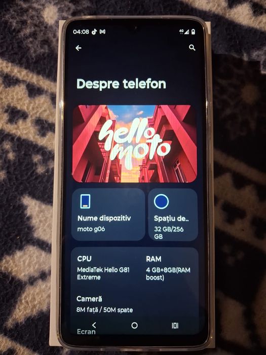 Motorola G06 256/4gb RAM desigilat