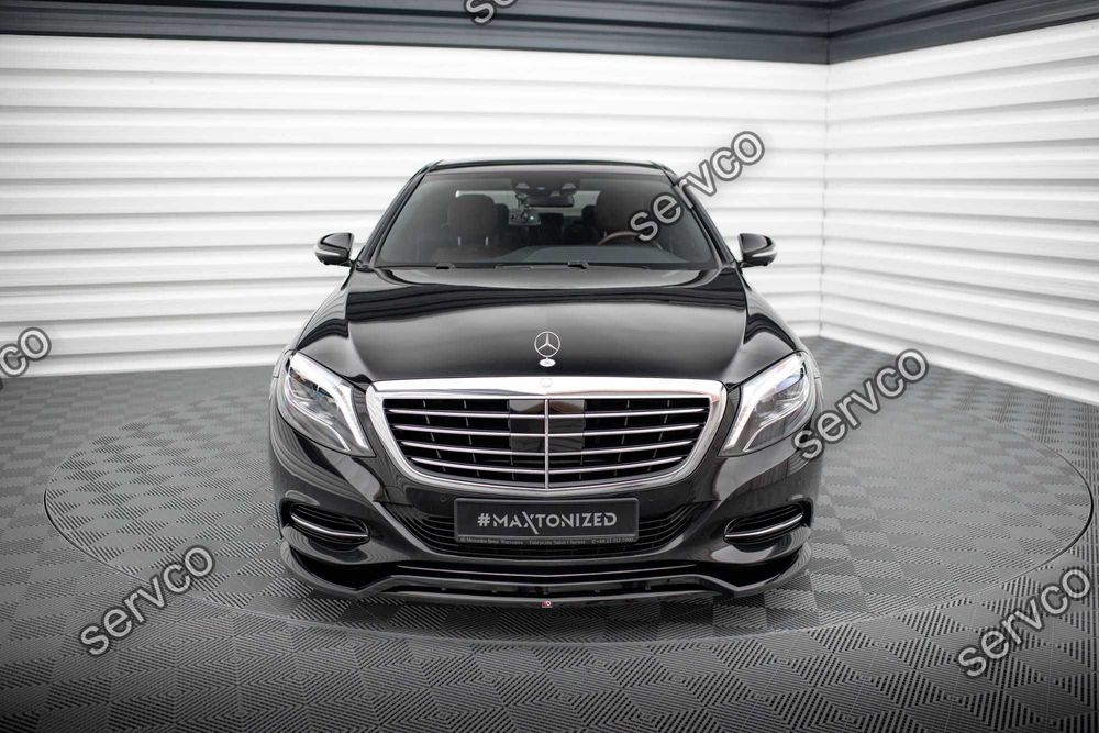 Prelungire splitter bara fata Mercedes S Class W222 2013-2017 v2 - Maxton Design