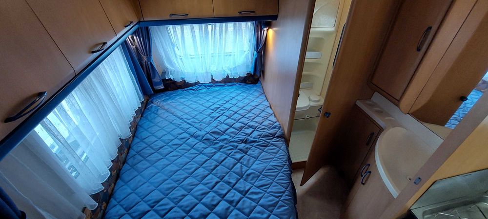 Rulota HOBBY 440 cu pat matrimonial ,dus ,garantie-avem 12 rulote in stoc vanzare pe baza de factura