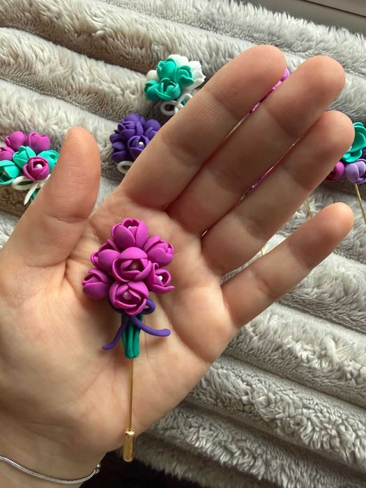 Brose handmade din lut polimeric