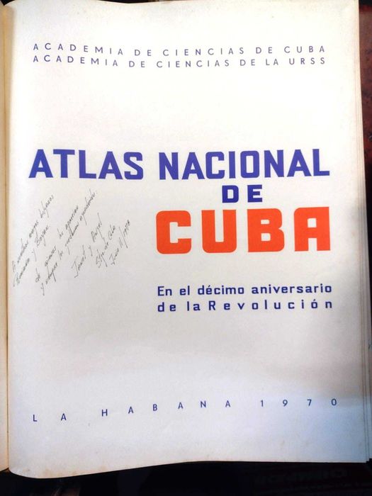 Atlas Nacional de Cuba - I издание 1970 г.