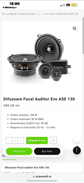 Vand boxe auto Focal