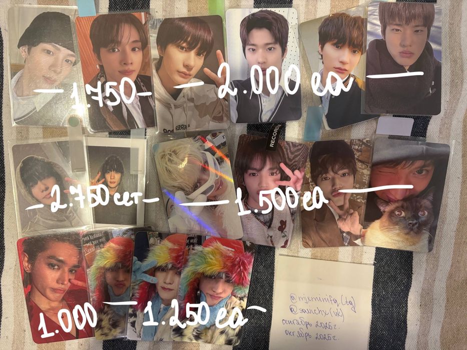 кпоп карты разных групп