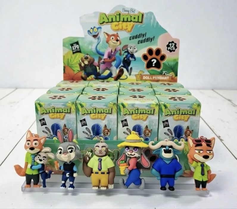 Фигурка Ключодържател Зоотрополис Зоотопия, Ник Уайлд/Джуди Хопс, Zoot