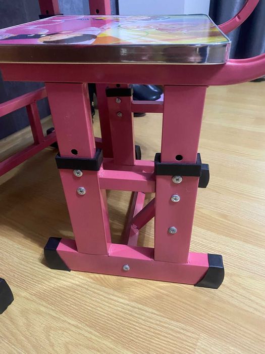 Birou cu scaun pentru copii,, cadru metalic