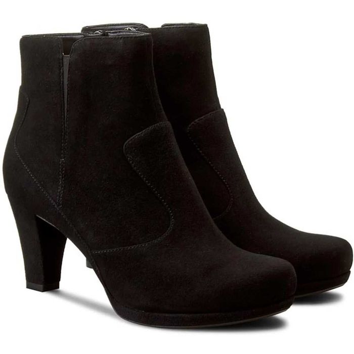 CLARKS № 35/36 – Дамски черни боти от ест велур "CLARKS ARTISAN" нови