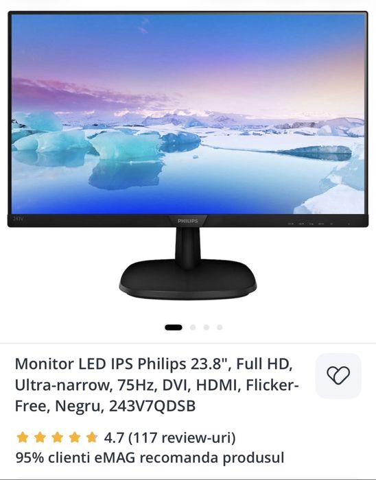 Vand monitor Philips - 23,8 inch