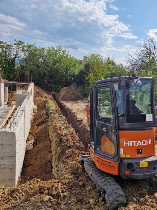 Услуги с мини багер,бобкат,комб.багер,самосвали