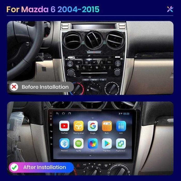 Mazda 6 2004г-2015г Мултимедия Навигация Android