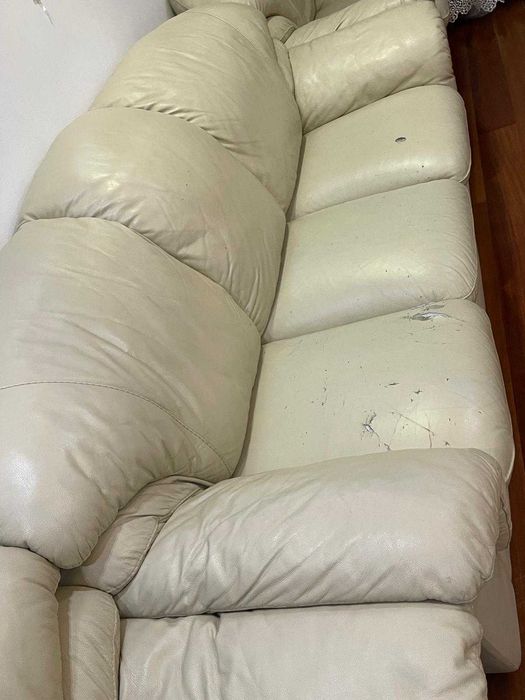 set canapea + 2 fotolii piele naturala Mobexpert Bucuresti sector 1