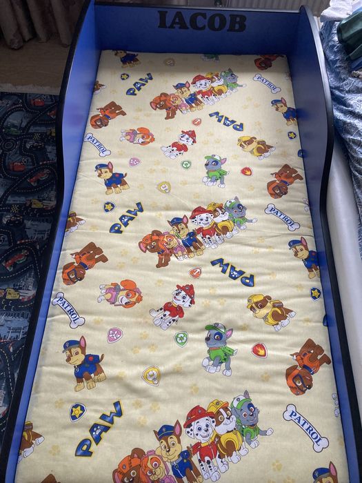 Nou, neutizalat!!! Patut copii forma tren facut la comanda 160x90 cm