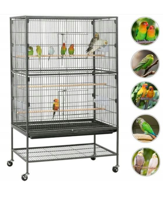 Colivie metalică , H=94,5 cm ,spațioasă, durabila