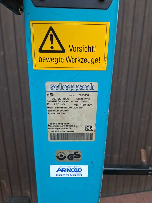 Despicator de lemne Trifazic 400V 6 T sau monofazic 230V