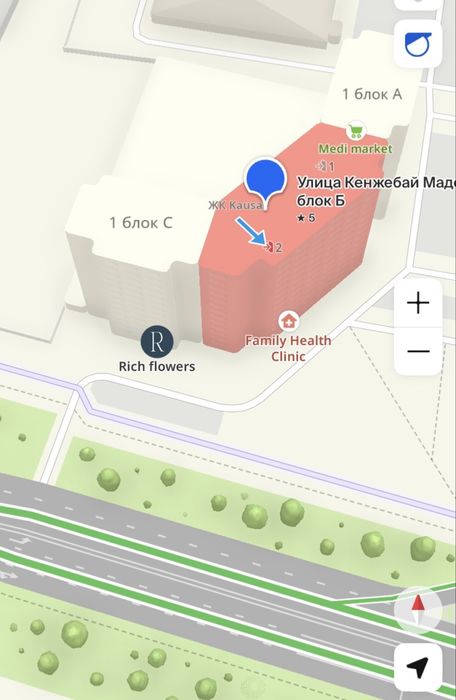 Ком.помещение 88кв.м. ЖК Каусар