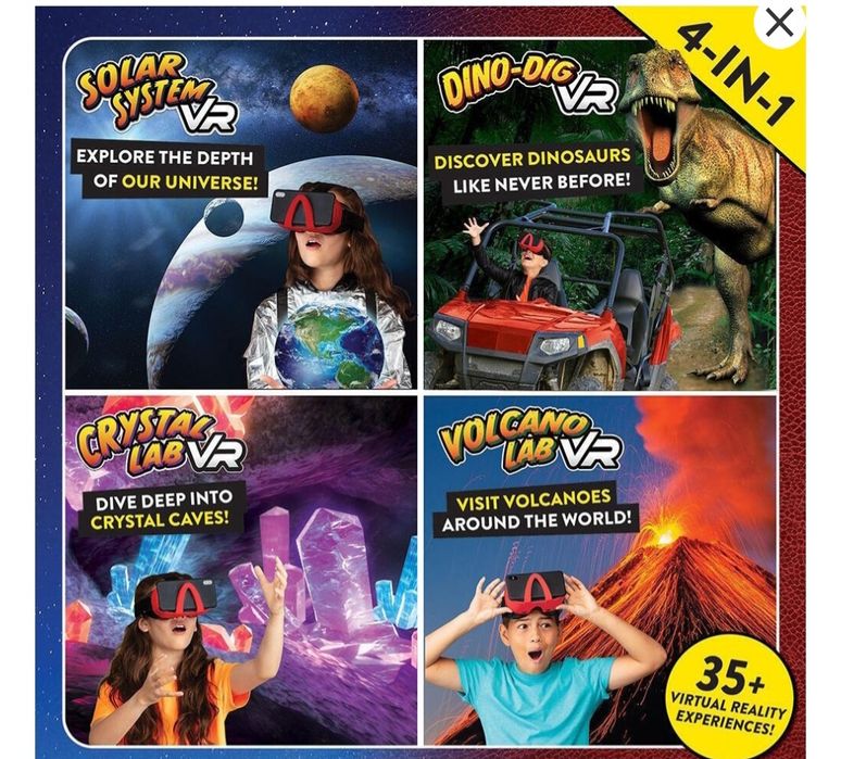 Ochelari VR cu 4 jocuri educative