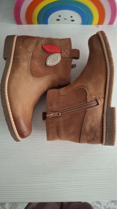 Ghete fetițe primăvară-toamnă Clarks piele naturala 29