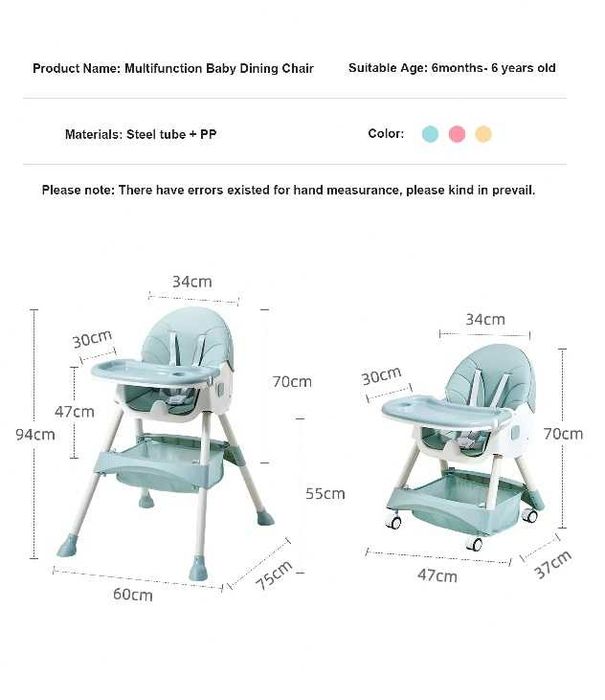 Scaun de masa multifunctional 3 in 1 Little Mom Rocking Chair