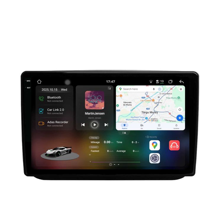 Navigatie Dedicata Skoda Fabia (2007-2014), 9Inch, Bluetooth, CarPlay
