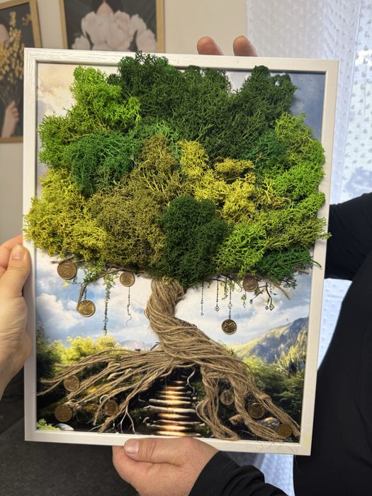 Картина за повод със скандинавски мъх