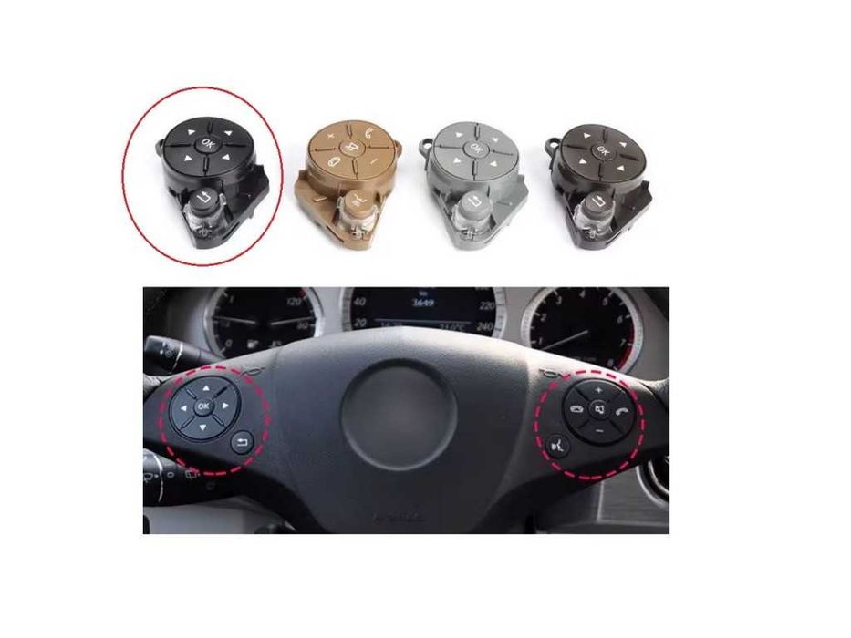 Капачета за волан с основа за Mercedes C-Class W204 Pre-Face