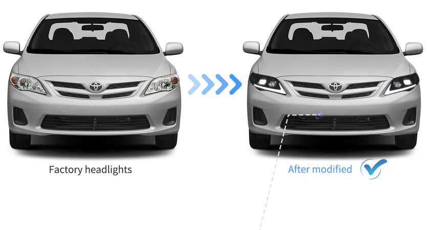 Тунинг фарове TOYOTA COROLLA 2011-2013