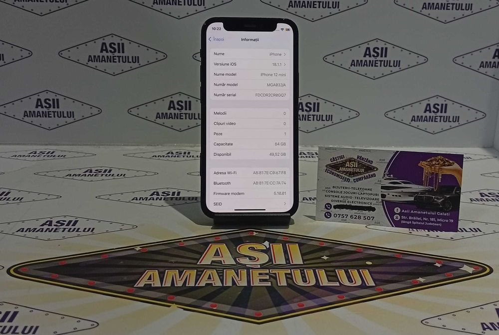Asii Amanetului iPhone 12 Mini 64GB
