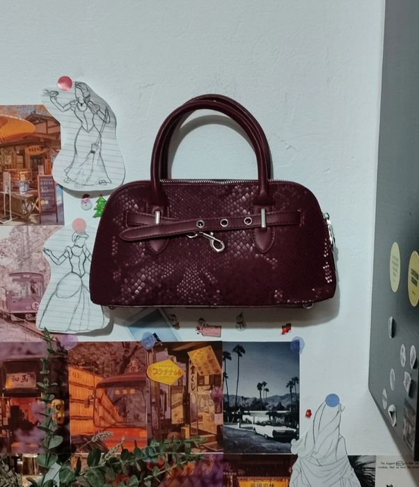 Geanta eleganta burgundy