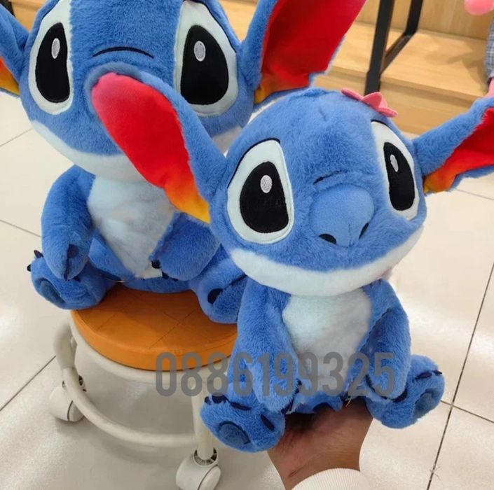 Голям плюшен Стич, 50см Плюшена играчка Лило и Стич Lilo Stitch плюшен