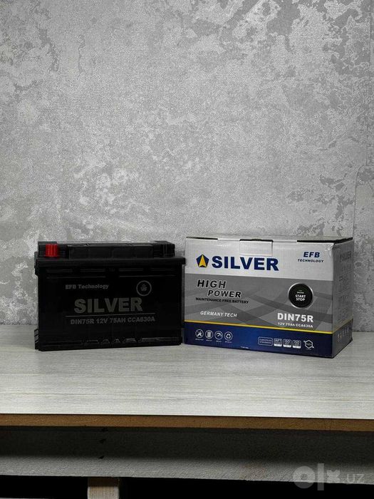 Silver 12V 75Ah 650EN treker kaptiva malibu onix monza