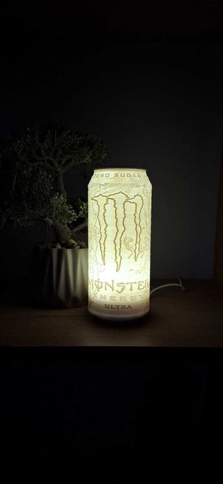 Lampă decorativă Monster Energy 3D / Gamer LED (3 Modele)