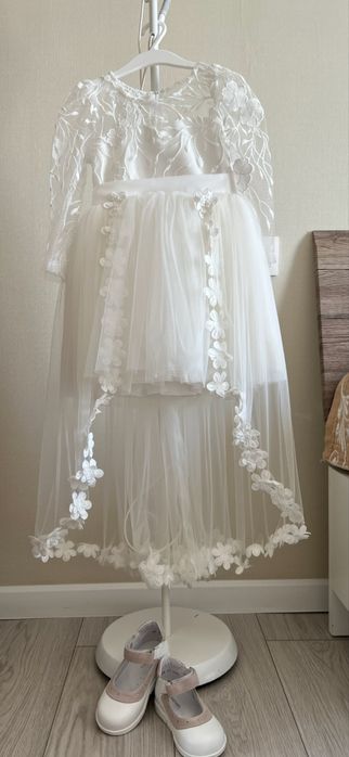 Белое платье на 5 лет