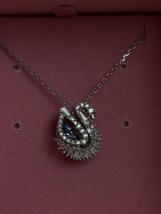 Swarovski/Сваровски колие silver blue(нов)