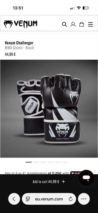 Venum Challanger MMA Gloves