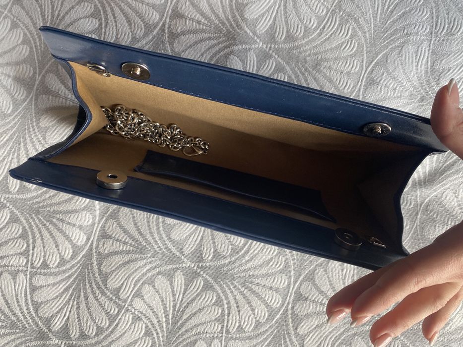 НОВ Дамски Клъч (тъмносин)