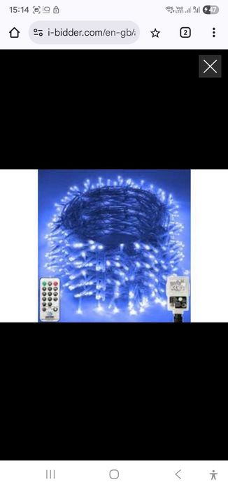 Instalație de Crăciun,  beculete, 100m