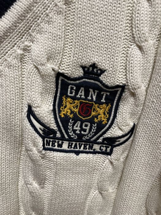 GANT Embroidered V Neck Cricket Jumper - : размер Л/ХЛ Оригинал