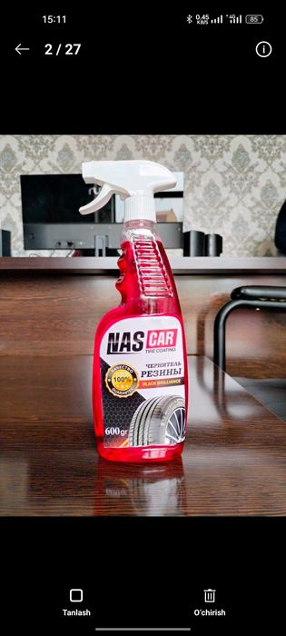 Avtomobillar uchun shinalarni qoraytiruvchi vosita