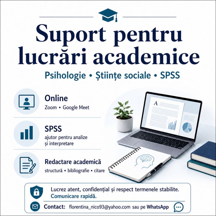 Suport lucrări academice | SPSS